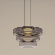 Glass Bauhaus Pendant | Modern Tiered LED