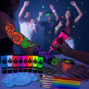 UV Fluorescent Body Paint Set | Parties and Festivals
