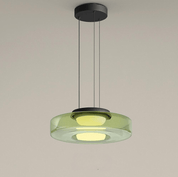 Glass Bauhaus Pendant | Modern Tiered LED