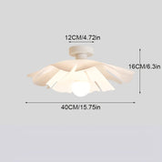 Petal Flower Ceiling Light | Modern Floral Semi-Flush Lamp