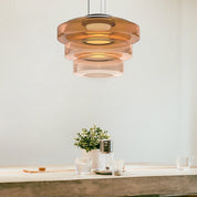 Glass Bauhaus Pendant | Modern Tiered LED