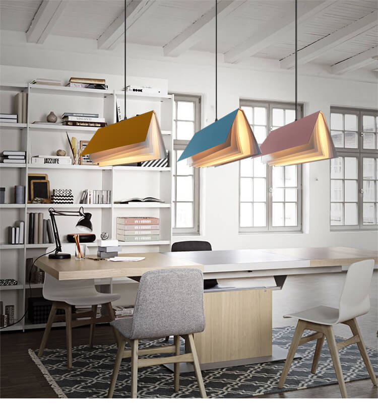 Flying Book Pendant | Modern Book-Inspired Ceiling Light