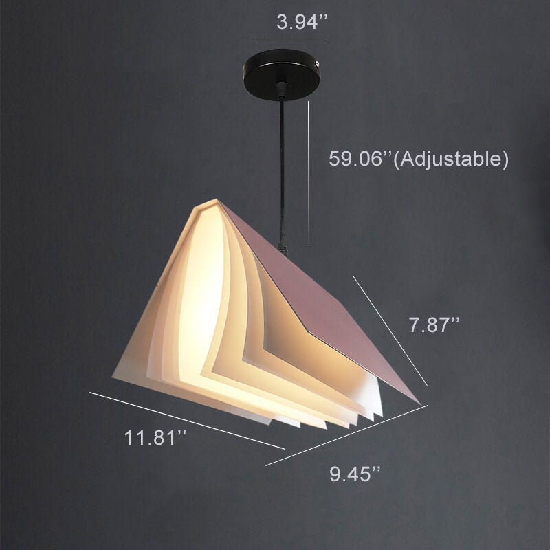 Flying Book Pendant | Modern Book-Inspired Ceiling Light
