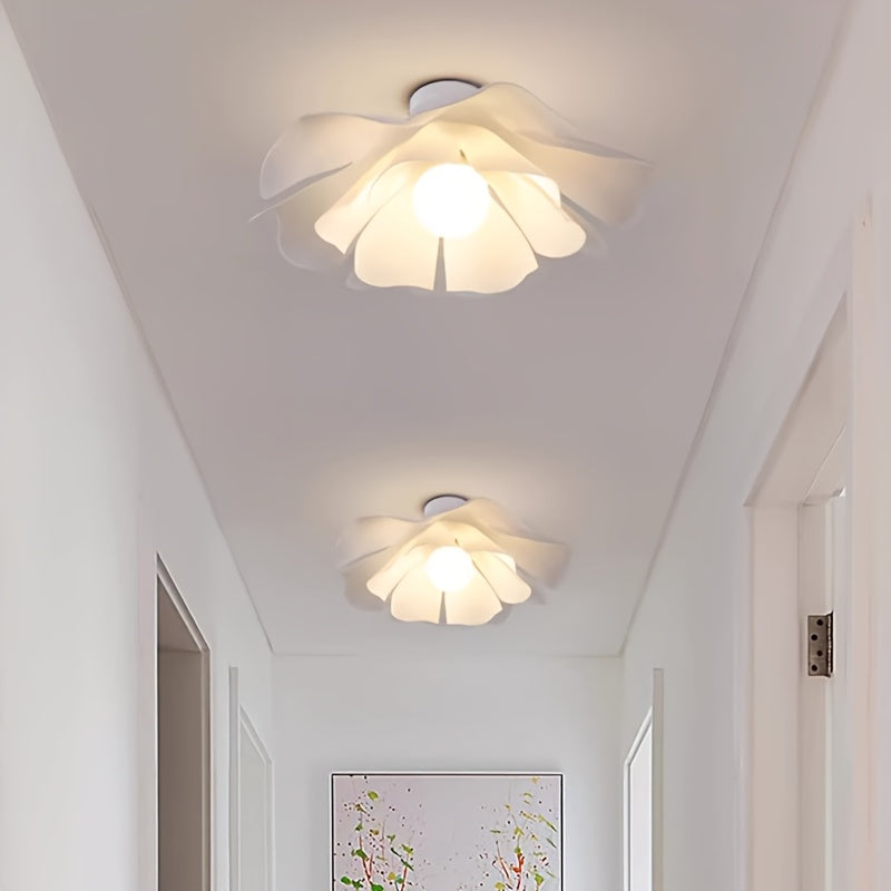 Petal Flower Ceiling Light | Modern Floral Semi-Flush Lamp