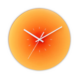 Sunset Gradient Glass Wall Clock | Modern Design