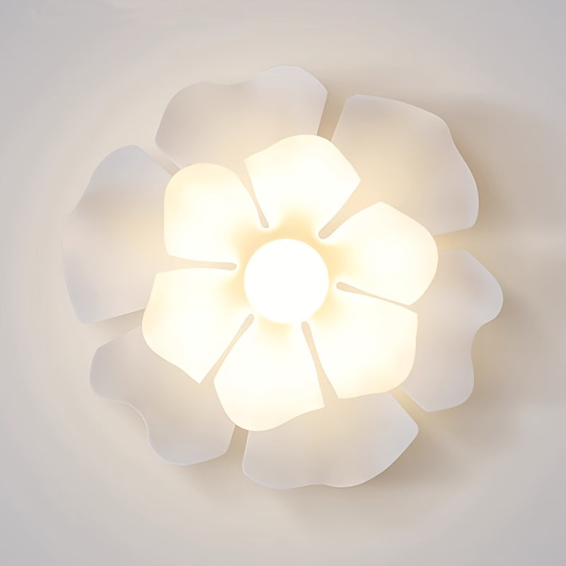 Petal Flower Ceiling Light | Modern Floral Semi-Flush Lamp