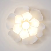 Rose Petal Ceiling Light | Semi-Flush Lamp with Modern Flower Design