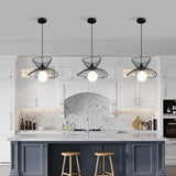Black Retro Pendant | Adjustable Industrial Design