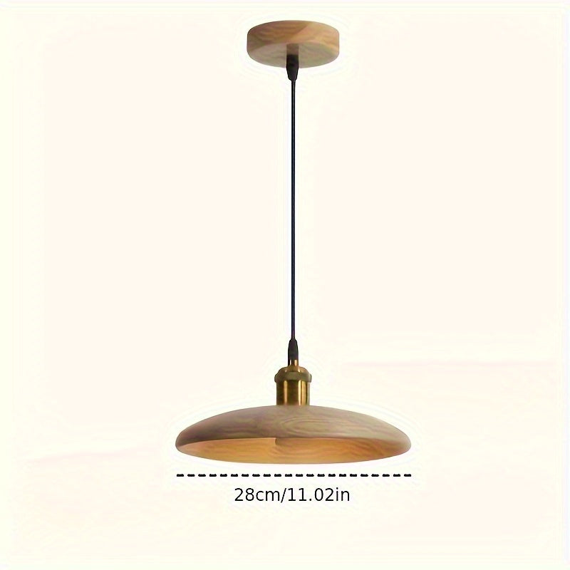 Nordic Solid Wood Pendant | Scandinavian Ceiling Lamp