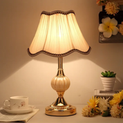 Quixy | Vintage Scandinavian Table Lamp | Elegant Floral Design