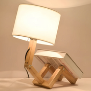 Rilna | Flexible Wooden Table Lamp | Fun Design Light