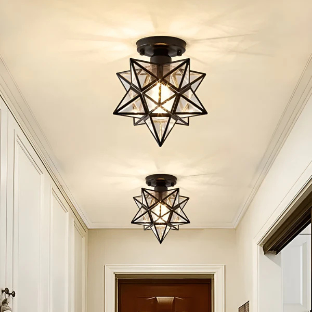 Xelio LED Ceiling Light | Elegant Geometric Star Light