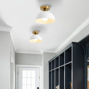 Modern Semi-Flush Ceiling Light | Matt Metal Finish
