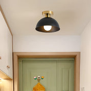 Modern Semi-Flush Ceiling Light | Matt Metal Finish