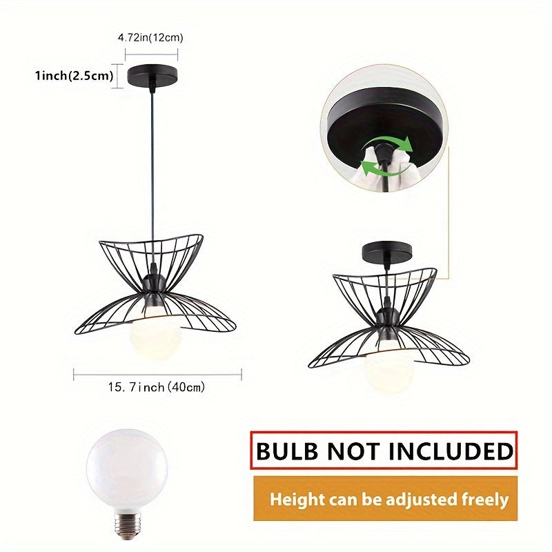 Black Retro Pendant | Adjustable Industrial Design