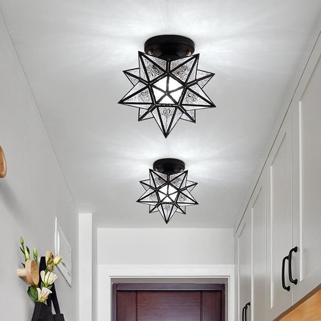 Xelio LED Ceiling Light | Elegant Geometric Star Light