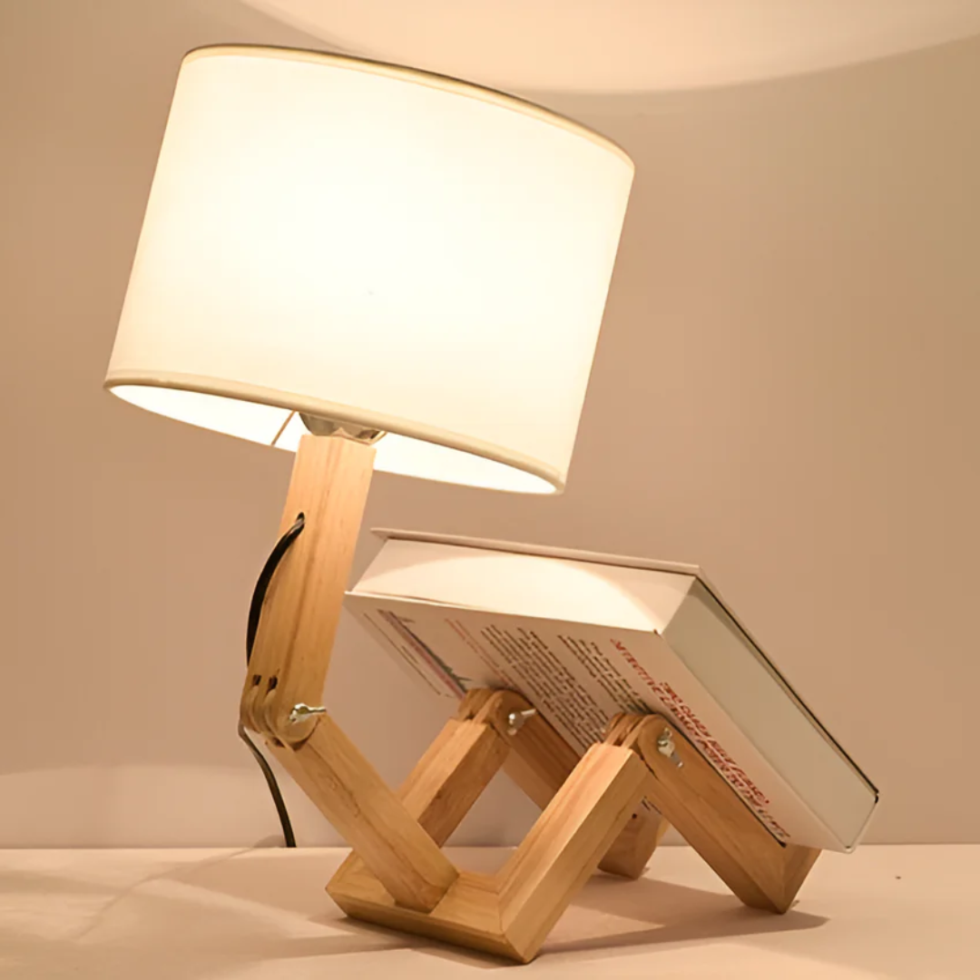 Rilna | Flexible Wooden Table Lamp | Fun Design Light
