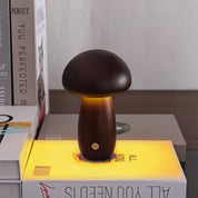 Portobello | Natural Wood Mushroom Lamp | Rechargeable Night Light
