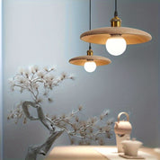 Nordic Solid Wood Pendant | Scandinavian Ceiling Lamp