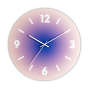 Sunset Gradient Glass Wall Clock | Modern Design
