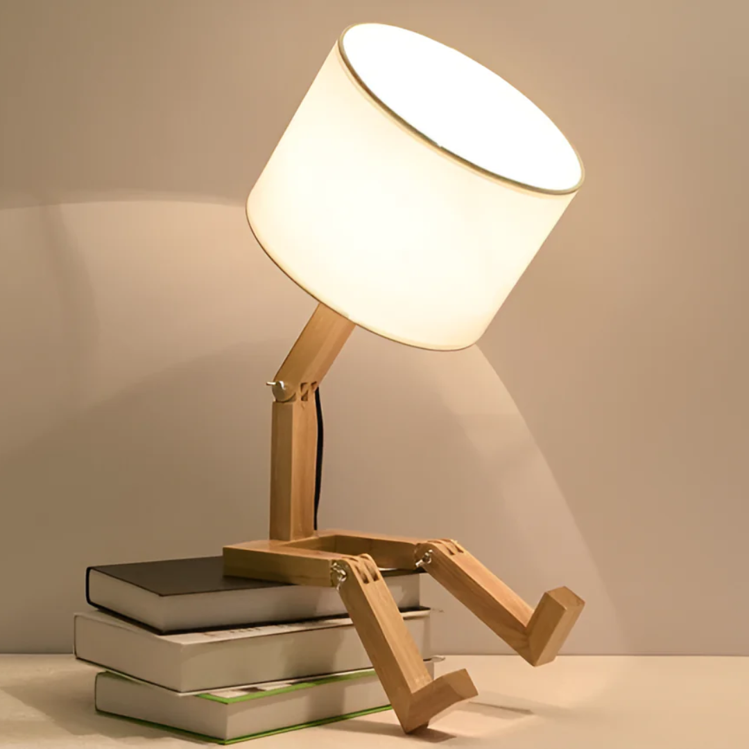 Rilna | Flexible Wooden Table Lamp | Fun Design Light