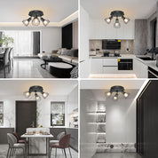 Adjustable Black Industrial Ceiling Spot | Vintage Style