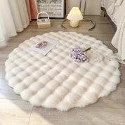 Cloud Comfort Round Rug | Soft Bubble Texture