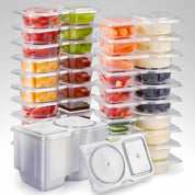 Lidded Food Containers | Snack and Meal Prep Set