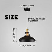 Retro Loft Metal Pendant | Industrial Style