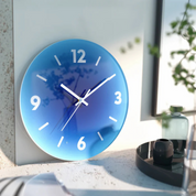Sunset Gradient Glass Wall Clock | Modern Design