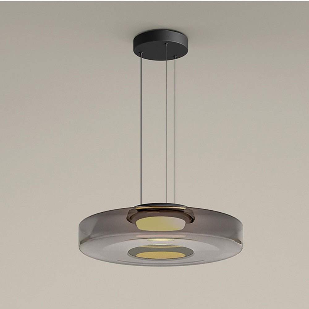 Glass Bauhaus Pendant | Modern Tiered LED