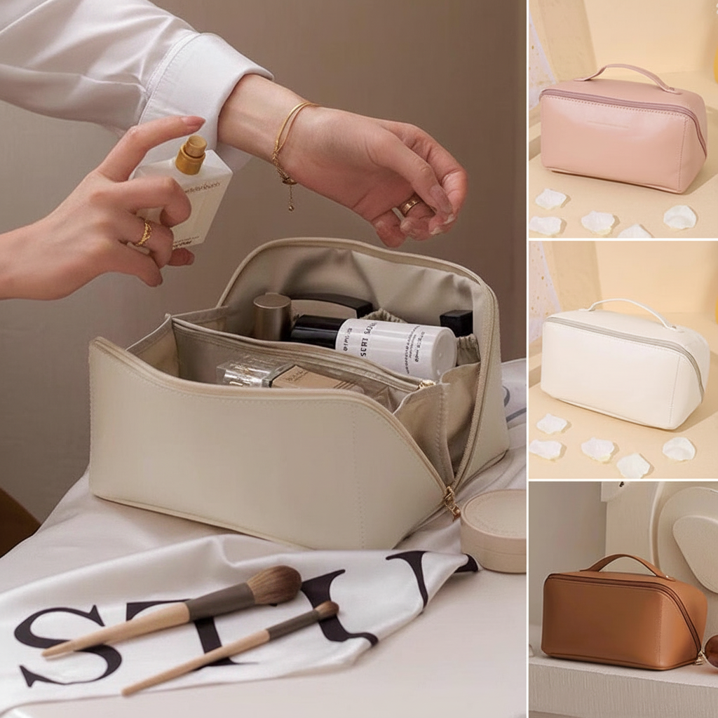 Large Capacity Make-Up Bag | Travel Organiser