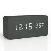 LED Wooden Digital Desk Alarm Clock