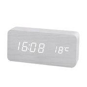 LED Wooden Digital Desk Alarm Clock