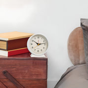 Silent Quartz Alarm Clock | Classic Vintage Table Style