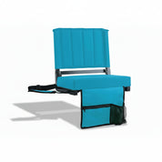 Padded Stadium Seat | Foldable Chair with Back for Bleachers