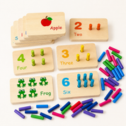 Wooden Educational Trays | Number Matching Game