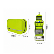 Hanging Travel Toiletry Bag | Cosmetic Bag with Zip Pocket and Handle