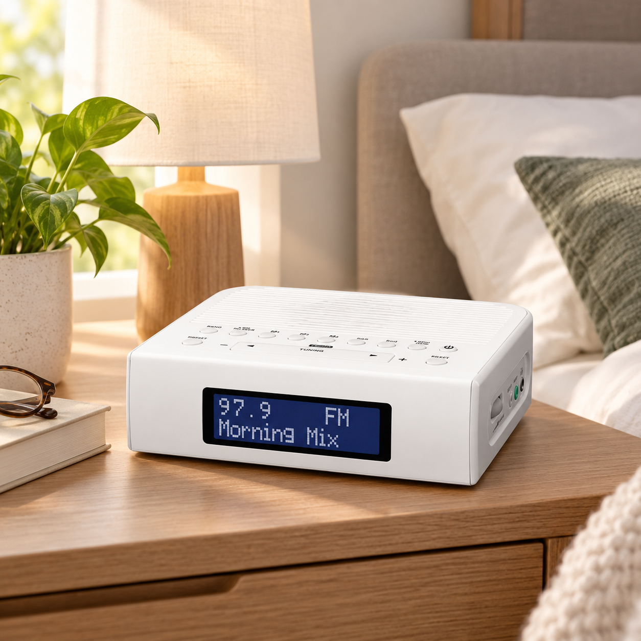 Compact Digital AM FM Radio | Portable Handheld Speaker