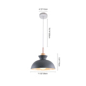 Modern Dome Pendant | Scandinavian Metal Lamp