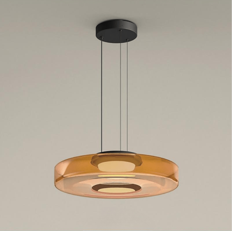 Glass Bauhaus Pendant | Modern Tiered LED