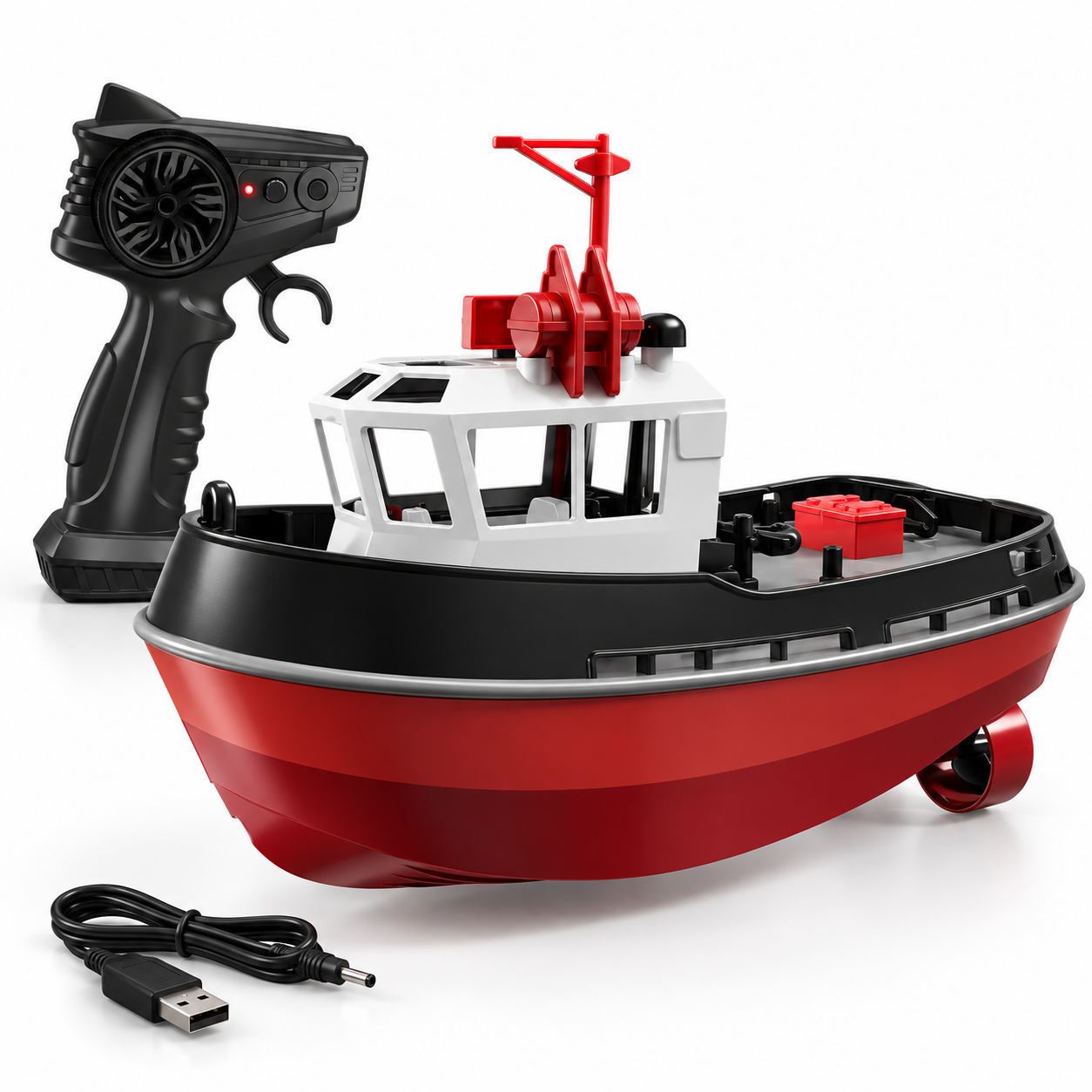 Double-Motor RC Tug Boat | Remote-Controlled Electric Boat