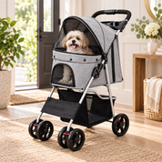 Foldable Pet Stroller | Easy to Store and Take on Trips