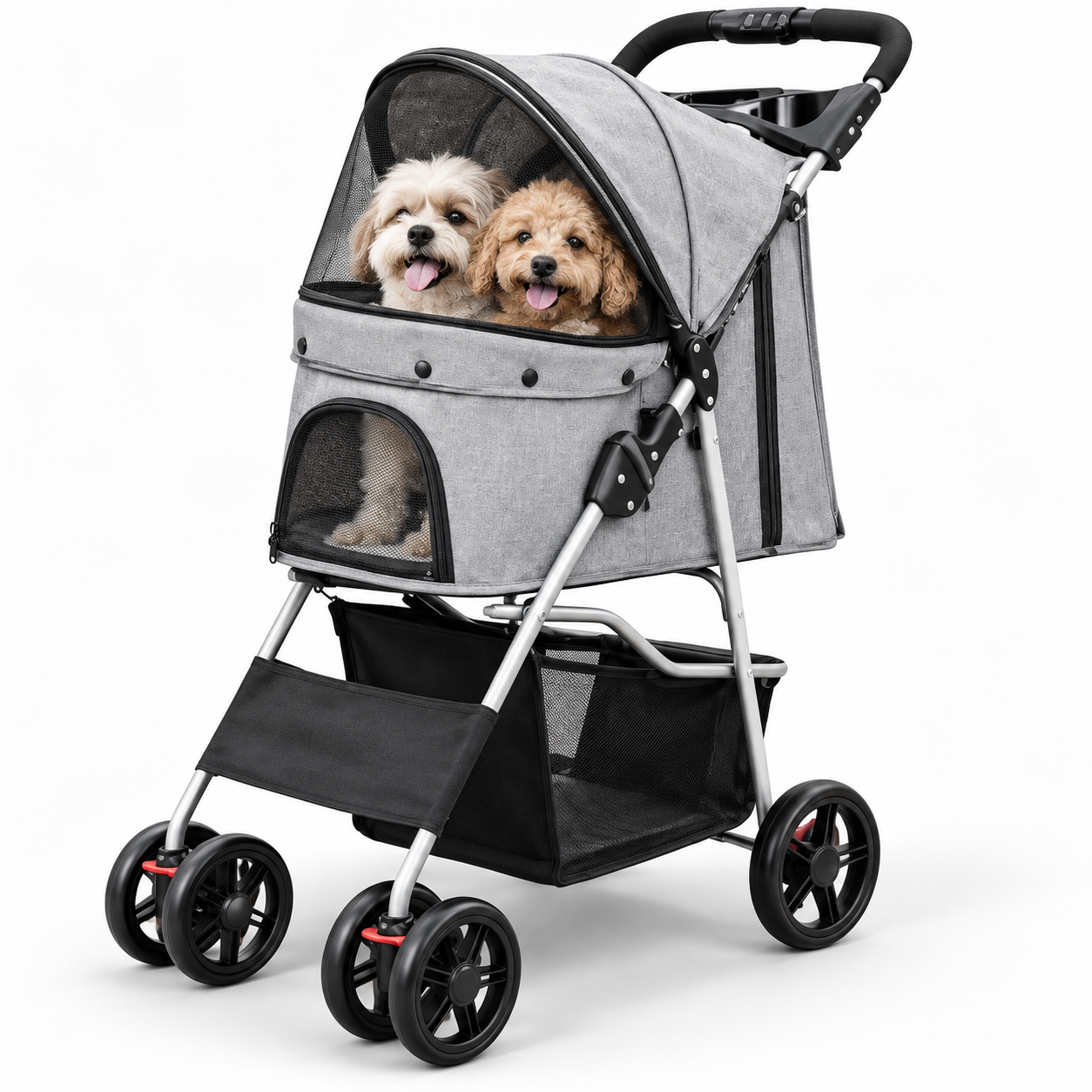 Foldable Pet Stroller | Easy to Store and Take on Trips