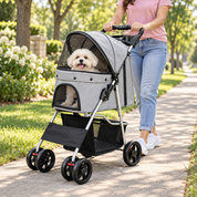Foldable Pet Stroller | Easy to Store and Take on Trips