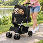 Foldable Pet Stroller | Easy to Store and Take on Trips