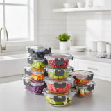 Airtight Borosilicate Glass Containers | Meal Prep Set