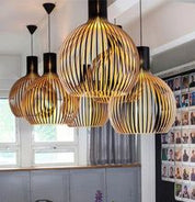 Artisan Wooden Pendant | Natural Scandinavian Design