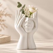 Handmade Decorative Vase | Original Face Sculpture