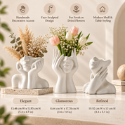 Handmade Decorative Vase | Original Face Sculpture
